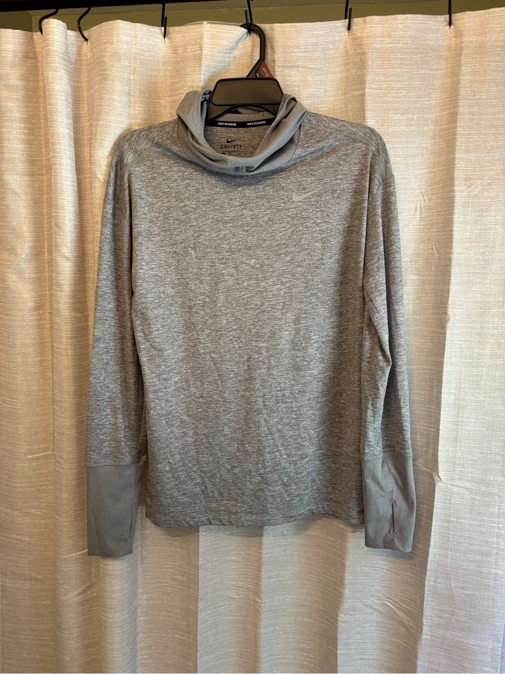 Nike Gray Dri-FIT element running hoodie